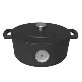 Braad-/ Stoofpan Combekk Dutch Oven Black Thermometer 28 cm