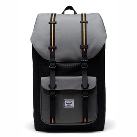 Backpack Herschel Supply Co. Little America Black Grid Gargoyle Sun Orange