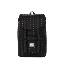 Rugzak Herschel Supply Co. Little America Mid-Volume Black Gridlock Gold