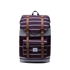 Rugzak Herschel Supply Co. Little America Mid-Volume Prep Stripe Blackberry Wine