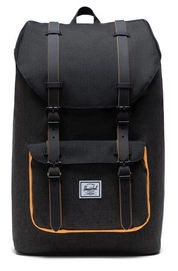 Rugzak Herschel Supply Co. Litte America Mid-Volume Black Crosshatch Black Blazing Orange