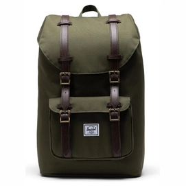 Sac à Dos Herschel Supply Co. Little America Mid-Volume Ivy Green Chicory Coffee