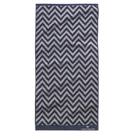 2 Handtücher Tom Tailor Walk-Frottier Hello Navy