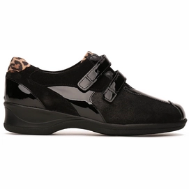 Sneaker Xsensible Lucia Black Leopard Damen-Schuhgröße 42,5