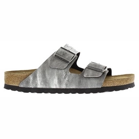 Sandaal Birkenstock Arizona BF Used Jeans Grey Soft Footbed