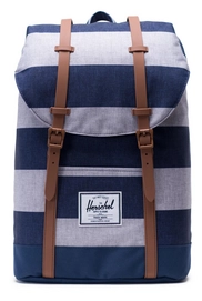 Rugzak Herschel Supply Co. Retreat Border Stripe Saddle Brown