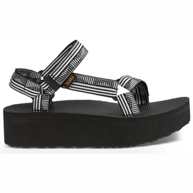 Teva Women Flatform Universal Campo Black White