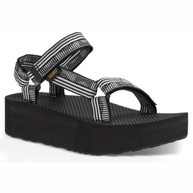 Teva Women Flatform Universal Campo Black White