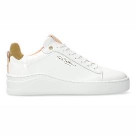 Sneaker Fred de la Bretoniere Emmya Soft Nappa Leather With Suede White Olive Damen-Schuhgröße 36