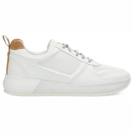 Sneaker Fred de la Bretoniere FRS0695 Soft Nappa Suéde Women White Taupe-Schuhgröße 37