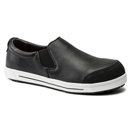 Instapper Birkenstock Unisex QS 400 Natural Leather Black Regular