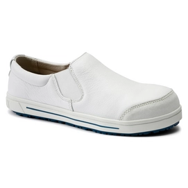 Instapper Birkenstock Unisex QS 400 Natural Leather White Regular