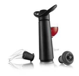 Wine Saver Concerto Gift Set Vacu Vin Zwart