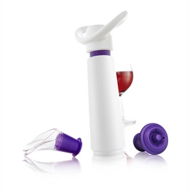 Wine Saver Concerto Gift Set Vacu Vin White