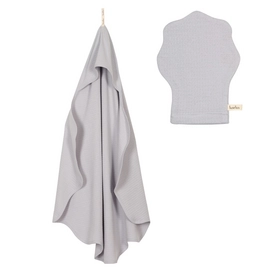 Omslagdoek Koeka Lyon Katoen Silver Grey Met Washand