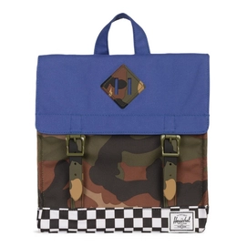 Rugzak Herschel Supply Co. Survey Kids Deep Ultramarine Checker Woodland Camo