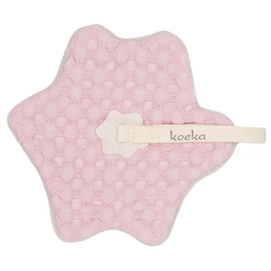Speendoek Koeka Oslo Teddystof Old Baby Pink Pebble
