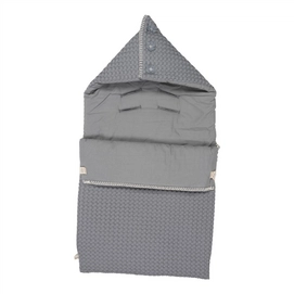 Voetenzak Koeka Antwerp Flanel Steel Grey (3-puntsgordel)