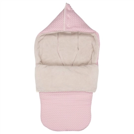Voetenzak Koeka Buggy Oslo Teddystof Old Baby Pink Pebble (3&5-puntsgordel)