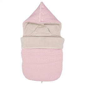 Voetenzak Koeka Oslo Teddystof Old Baby Pink Pebble (3 & 5-Puntsgordel)