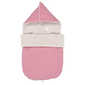Voetenzak Koeka Oslo Teddystof Blush Pink Pebble (3 & 5-Puntsgordel)