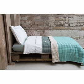 Babydeken Koeka Ledikant Dubbeldeken Amsterdam Soft Blue Silver Grey