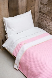 Babydeken Koeka Ledikant Dubbeldeken Amsterdam Old Baby Pink Pebble