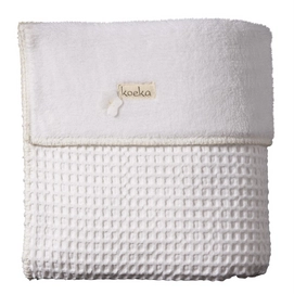 Deken Koeka Oslo Teddystof White