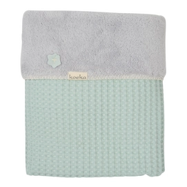 Babydeken Koeka Teddystof Oslo Misty Minter Silver Grey