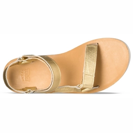 Teva Women Flatform Universal Mirrored Metallic Gold