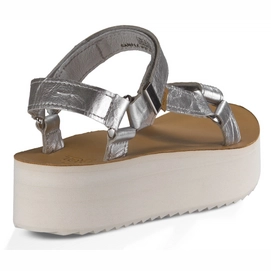Teva Women Flatform Universal Mirrored Metallic Silver