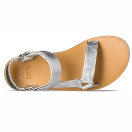 Teva Women Flatform Universal Mirrored Metallic Silver