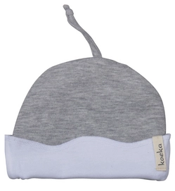 Babymuts Koeka Jip Soft Middle Grey White