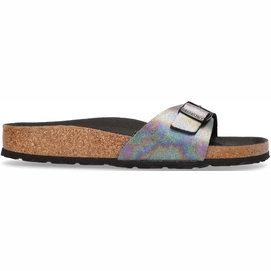 Slipper Birkenstock Women Madrid Vegan Microfiber Iridescent Black Narrow