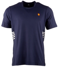 T-shirt de Tennis K Swiss Men Hypercourt Crew Tee Navy