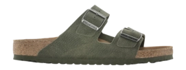 Slipper Birkenstock Men Arizona Microfibre Vegan Desert Dust Thyme Regular