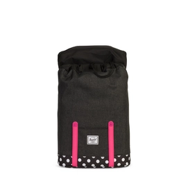 Rugzak Herschel Supply Co. Retreat Youth Black Polka Dot Fandango Pink