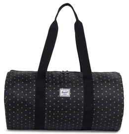 Reistas Herschel Supply Co. Packables Duffle Black Gridlock Gold