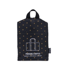 Reistas Herschel Supply Co. Packables Duffle Black Gridlock Gold