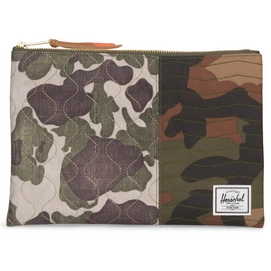 Portemonnee Herschel Supply Co. Embroidery Network Large Woodland Camo Vermillion Orange