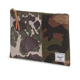 Portemonnee Herschel Supply Co. Embroidery Network Large Woodland Camo Vermillion Orange