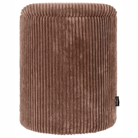 Poef Riverdale Luka Rib Bruin 44 cm