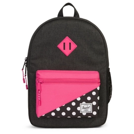 Rugzak Herschel Supply Co. Heritage Youth Black Polka Dot Fandango Pink