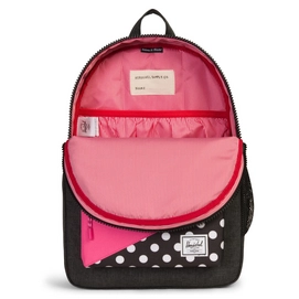 Rugzak Herschel Supply Co. Heritage Youth Black Polka Dot Fandango Pink