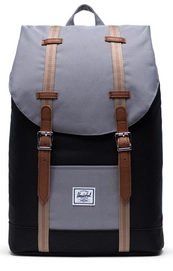 Rugzak Herschel Supply Co. Retreat Mid-Volume Black Grey Pine Bark Tan