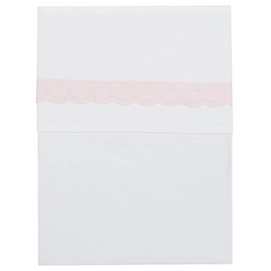 Ledikantlaken Koeka Lace Tape White Baby Pink