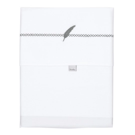 Babydeken Koeka Feather Steel Grey