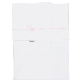 Ledikantlaken Koeka Lots Of Love White Baby Pink