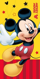 Strandtuch Disney Mickey Mouse Gelb