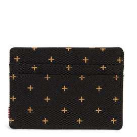 Portemonnee Herschel Supply Co. Charlie Black Gridlock Gold
